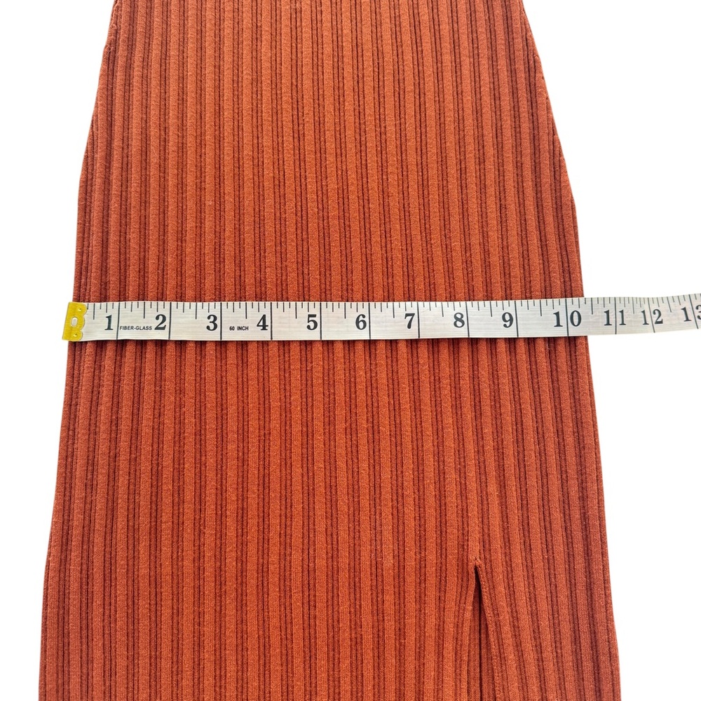 Aritzia Wilfred Alchemy Dress Orange Rust Long Sleeve Bodycon Dress Size Medium - Picture 16 of 16